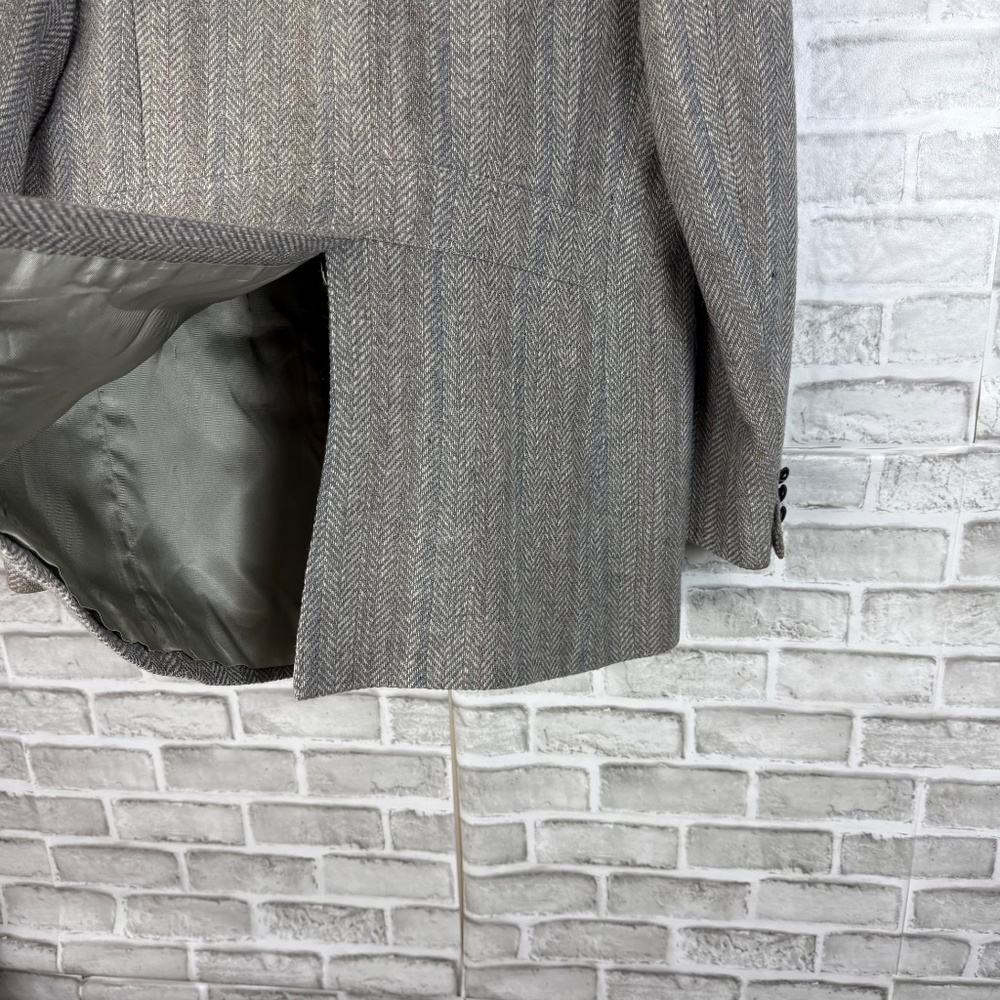 Pendleton Virgin Wool Gray Tweed Herringbone 2 Bu… - image 5